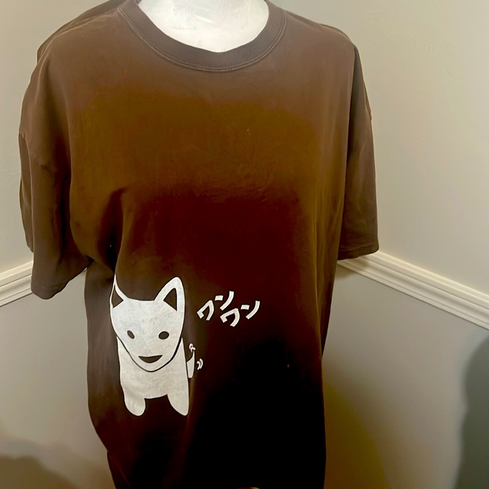 Brown xl T. Shirt with Anima Westie